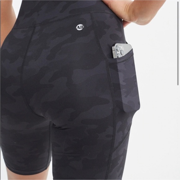 All Access x BANDIER Black Camo Biker Shorts - Picture 3 of 7